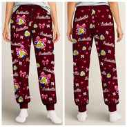 Christmas,Gift For Women,Gift For Yourself,Gifts For Her,Happy,Icon,Volleyball-Gift For Volleyball Player Volleyball Team - Personalized Custom Name Number Coquette Bow Pajama Pants