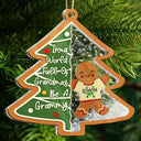Gift For Grandma, Gift For Women, Christmas, Love - Gingerbread Cookie World Full Of Grandmas - Personalized 3-Layered Acrylic Shaker Ornament