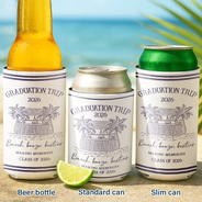 Beach,Gift For Bestie,Family,Happy,Summer - Girls Trip A Lot Of Laughter & Memories - Personalized Can Cooler Sleeve
