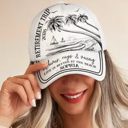 Beach,Gift For Bestie,Family,Happy,Summer - Girls Trip A Lot Of Laughter & Memories - Personalized Classic Cap