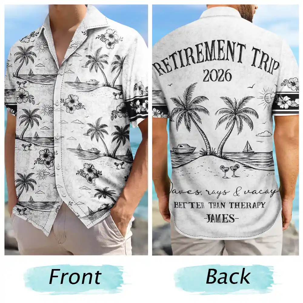 Beach,Gift For Bestie,Family,Happy,Summer - Girls Trip A Lot Of Laughter & Memories - Personalized Hawaiian Shirt