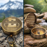 Graduation,Gift For Women,Gift For Men,Happy,Gift For Yourself - Go Confidently In The Direction Of Your Dreams - Personalized Engraved Brass Compass
