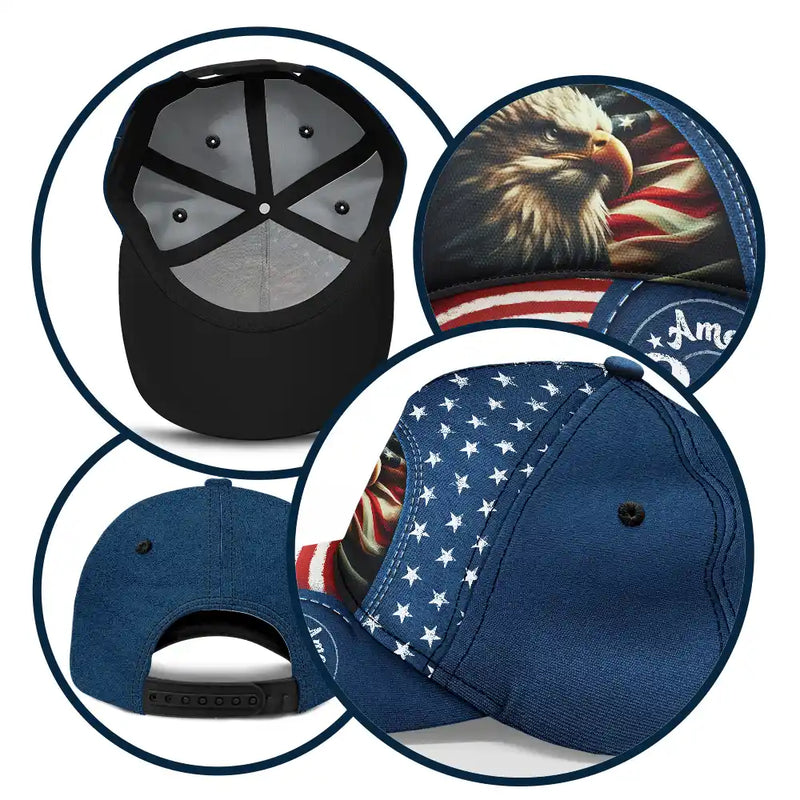 Gift For Yourself,Gift For Women,Gift For Men,Independence Day,America 250th,No Custom,Happy - God Bless America 250 Eagle - Classic Cap