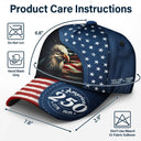 Gift For Yourself,Gift For Women,Gift For Men,Independence Day,America 250th,No Custom,Happy - God Bless America 250 Eagle - Classic Cap