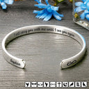 Christian,Christmas,Memorial,Sad,Family -  God Has You In His Arms I Have You In My Heart - Personalized Bangle Bracelet Cuff - Personalized Bangle Bracelet Cuff
