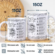 Gift For Yourself,Gift For Women,Happy,Christian - God Says I Am Toile De Jouy Flower - Personalized White Edge-to-Edge Mug