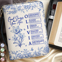 Christian, Gift For Yourself - God Says You Are Bible Toile Birth Month Flower - Personalized Bible Cover