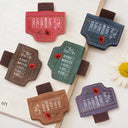 Reading,Gift For Yourself,Gift For Women,Happy - God Says You Are Birth Month Flower - Personalized Magnetic Leather Pen Clip