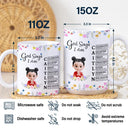 Christian,Gift For Yourself,Gift For Women - God Says You Are Praying Woman Girl With Flower Base - Personalized White Edge-to-Edge Mug