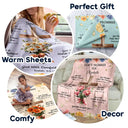 Christian,Gift For Women,Gift For Wife,Gift For Girlfriend,Gift For Yourself,Gift For Aunt,Gift For Mother,Gift For Grandma,Gift For Daughter,Gift For Bestie - God's Promises Birth Flower Bouquet - Personalized Fleece Blanket, Sherpa Blanket