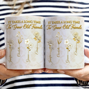 Old Best friends, Gift For Women, Gift For Bestie, Happy, Top Market - Gold Birth Month Flower Grow An Old Friend - Personalized White Edge-to-Edge Mug
