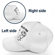 Gift For Grandpa,Gift For Father,Golf,Non-Eng,Icon,Proud - Golf Stick Figure Best Dad Grandpa By Par - Personalized Classic Cap