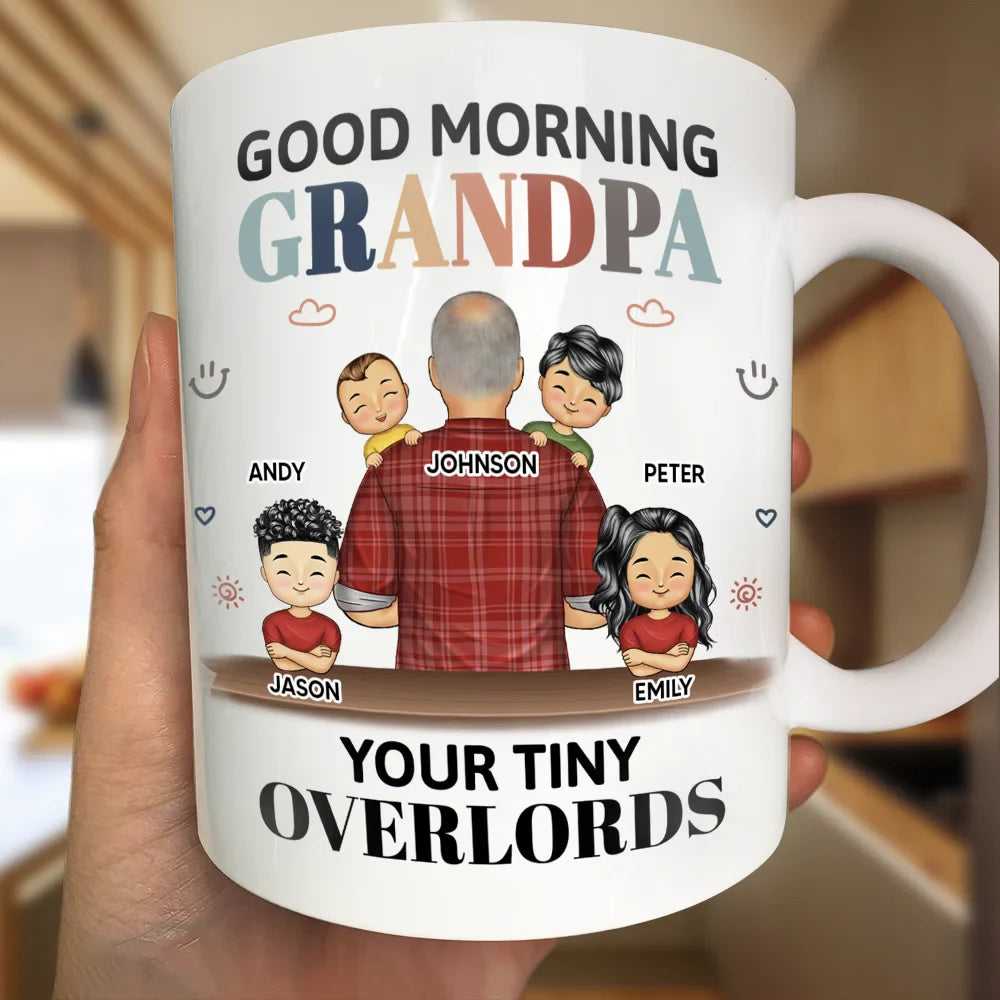 Good Morning Your Tiny Overlord - Personalized Mug