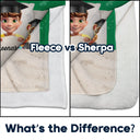 Graduation,Dad,Children,Mom,Gift For Sibling,Gift For Bestie - Graduated Can I Go Back To Bed Now - Personalized Fleece Blanket, Sherpa Blanket
