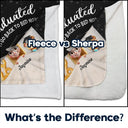 Graduation,Gift For Women,Gift For Men,Happy - Graduated Can I Go Back To Bed Now 3D Effect - Personalized Fleece Blanket, Sherpa Blanket