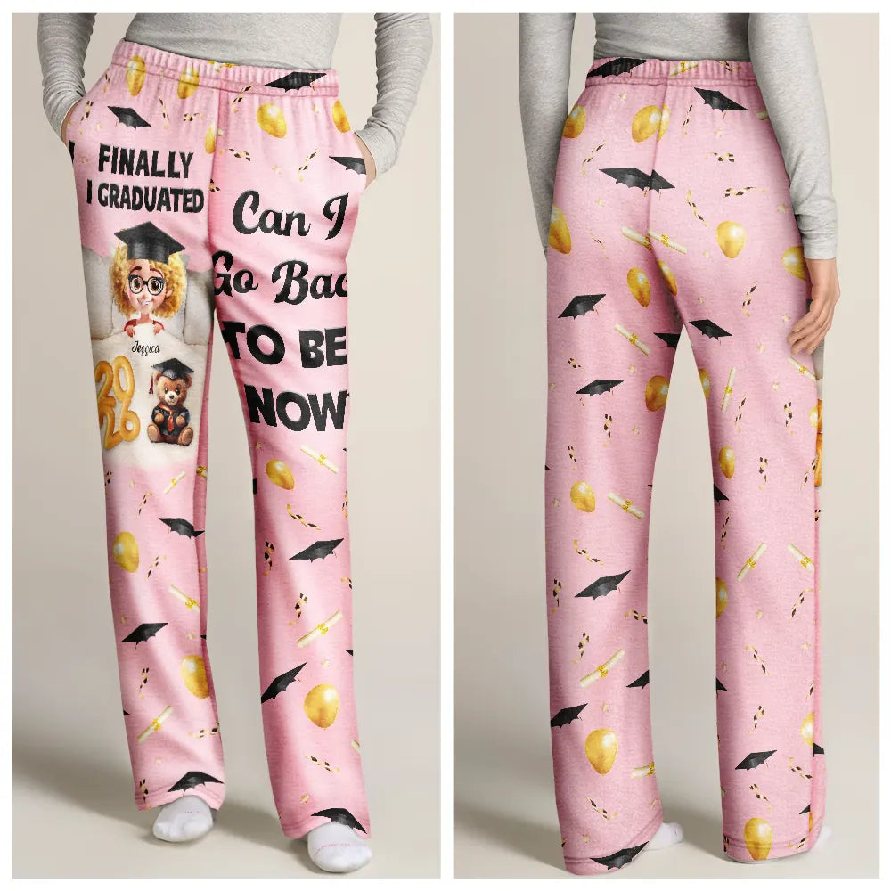 Graduated Can I Go Back To Bed Now - Personalized Sweatpants