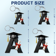 Gift For Boyfriend,Gift For Girlfriend,Gift For Yourself,Gift For Men,Gift For Women,Gift For Son,Gift For Sibling,Gift For Sisters,Gift For Brothers,Gift For Bestie,Graduation,Happy - Graduation Alphabet With Name - Personalized Acrylic Keychain