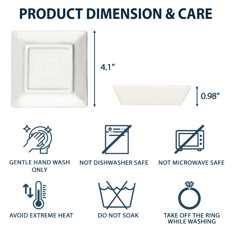 Graduation,Dad - Children,Mom - Children,Gift For Sibling,Gift For Bestie,Happy - Graduation Behind You All Your Memories - Personalized Ring Dish