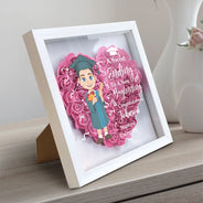 Graduation - Graduation Celebration The Beauty Of The Future - Personalized Flower Shadow Box

