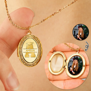 Vector,Graduation,Happy,Gift For Yourself,Gift For Women,Gift For Daughter,Gift For Sisters,Gift For Sibling,Gift For Bestie - Graduation Alphabet Letter - Personalized Locket Necklace