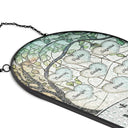 Happy,Gift For Husband,Gift For Wife,Parents,Gift For Grandpa,Gift For Mother,Gift For Father,Gift For Grandma,Gift For Grandparents - Grandkids Make Life More Grand - Personalized Rounded Rectangle Stained Glass Suncatcher