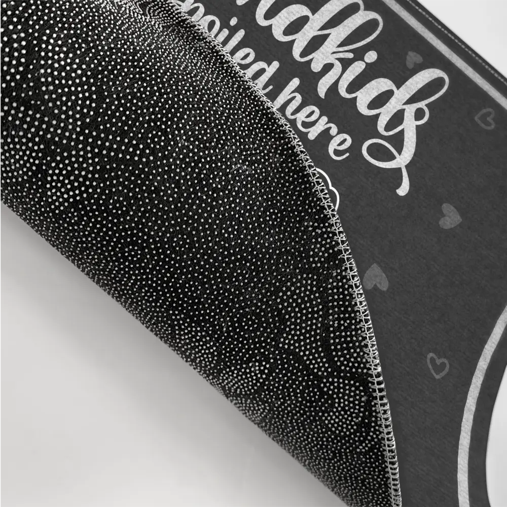 Gift For Grandpa,Gift For Grandma,Gift For Grandparents,Happy - Grandkids Spoiled Here - Personalized Doormat