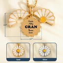 Gift For Grandma,Gift For Mother,Happy - Grandma Grandkids Custom Names And Nicknames - Personalized Engraved Hidden Message Necklace