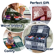 Gift For Women,Gift For Grandma,Grandma - Grandkids,Gift For Grandkids,Gift For Mother,Mom - Daughters (Adult),Mom - Daughters (Young),Mom - Sons,Mom - Children,Gift For Daughter,Gift For Son,Love - Grandma Grandkids Hug This Blanket - Personalized Fleece Blanket, Sherpa Blanket