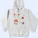 Gift For Grandma,Gift For Mother,Happy - Grandma Mom Birth Month Flower Blooming In Love - Personalized T Shirt