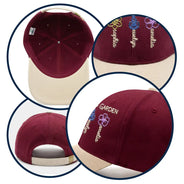 Gift For Mother,Gift For Grandma,Love - Grandma Mom Garden Birth Flowers - Personalized Embroidered Two Tone Cap