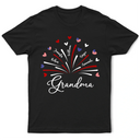 Gift For Grandma, Gift For Mother, Happy - Grandma Mom Independence Day - Personalized T Shirt