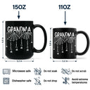 Adorable,Gift For Grandma,Halloween,Icon - Grandma Mom Spooky Kid Name - Personalized Black Mug