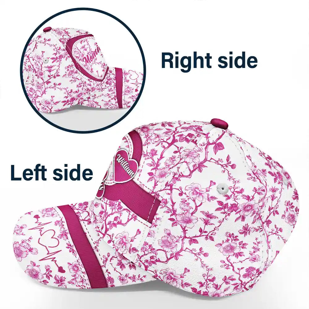 Gift For Grandma,Gift For Mother - Grandma Mom Toile De Jouy - Personalized Classic Cap