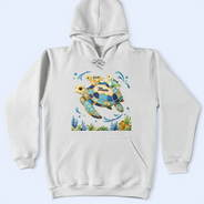 Happy,Gift For Wife,Gift For Yourself,Gift For Women,Gift For Mother,Gift For Grandma - Grandma Mom Turtle Faux Patchwork - Personalized T Shirt