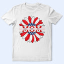 Grandma Mommy We Love You Embroidery Effect Prints - Personalized T Shirt