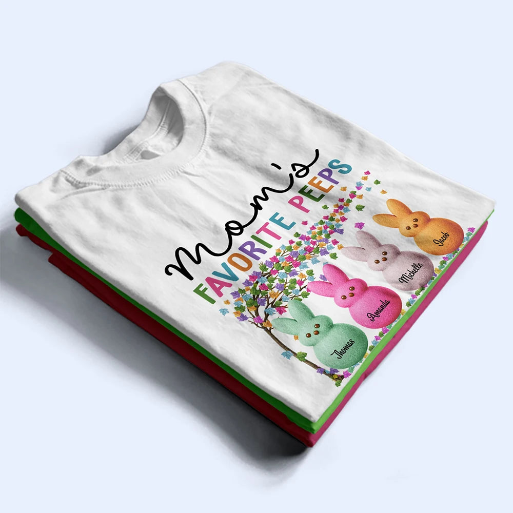 Funny,Gift For Mother,Gift For Grandma,Gift For Wife,Easter - Grandma's Favorite Peeps Bunny - Personalized T Shirt