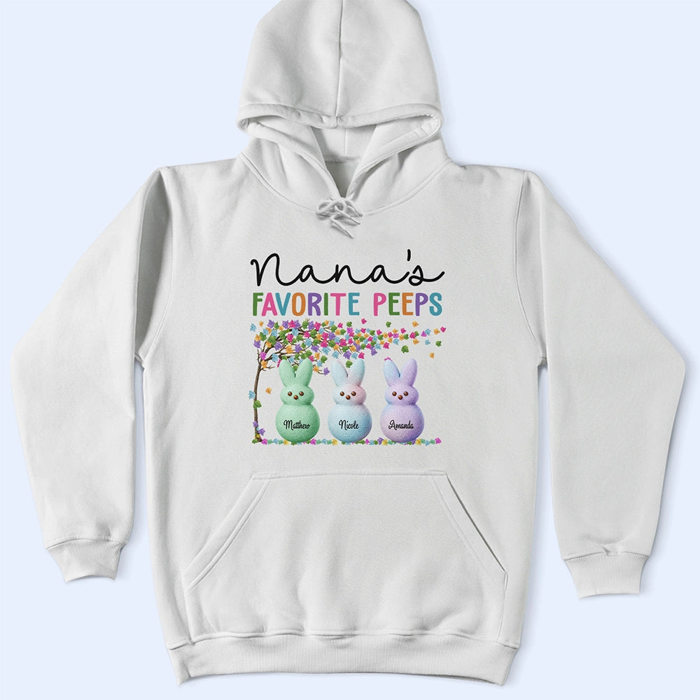 Funny,Gift For Mother,Gift For Grandma,Gift For Wife,Easter - Grandma's Favorite Peeps Bunny - Personalized T Shirt