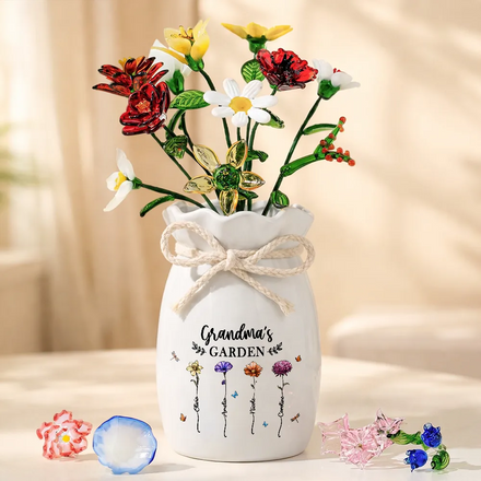 Grandma's Garden - Personalized Glass Birth Month Flower