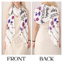 Gift For Mother,Gift For Grandma,Happy - Grandma's Garden Birth Flowers - Personalized Lightweight Soft Shawl