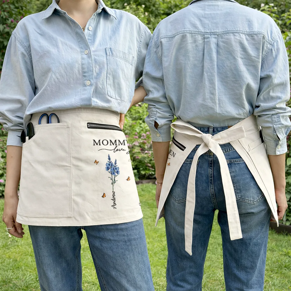 Gift For Women,Happy,Gardening,Gift For Yourself,Gift For Mother,Gift For Grandma -   Grandma's Garden Love Grows Here - Personalized Gardening Apron