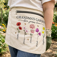 Gift For Women,Happy,Gardening,Gift For Yourself,Gift For Mother,Gift For Grandma -   Grandma's Garden Love Grows Here - Personalized Gardening Apron