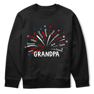 Gift For Husband,Gift For Men,Gift For Father,Gift For Grandpa,Independence Day,Proud - Grandpa Dad Firework Independence Day - Personalized T Shirt