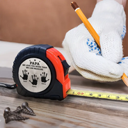 Gift For Father,Happy,Gift For Grandpa,Gift For Husband - Grandpa We Love You More Than We Can Measure - Personalized Tape Measure
