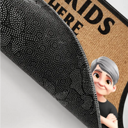 Gift For Grandma,Gift For Grandparents,Grandma - Grandkids,Happy - Grankids Spoiled Here Grandma House - Personalized Doormat