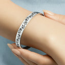 Gift For Bestie,Old Best friends,Love - Grow An Old Friend - Personalized Bangle Bracelet Cuff