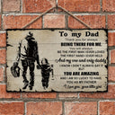 Guitar Being There For Me Customized Wood Rectangle Sign