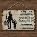 Guitar Being There For Me Customized Wood Rectangle Sign