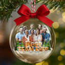 Gift For Bestie,Gift For Sisters,Christmas,Happy,Gifts For Colleagues,Gift For Sibling - Custom Photo Besties Sisters Best Team Forever - Personalized 3D Acrylic Ball Ornament