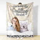 Gift For Yourself,Gift For Women,Gift For Men,Pet Lovers,Pet Mom,Pet Dad,Pet Couple,Dog Lovers,Dog Mom,Dog Dad,Dog Couple,Cat Lovers,Cat Mom,Cat Dad,Cat Couple,Custom Photo,Happy - Custom Photo Dog Cat Cuddling Blanket - Personalized Fleece Blanket, Sherpa Blanket