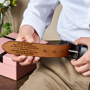 Gift For Couples,Gift For Husband,Gift For Boyfriend,Funny,Gift For Men - Funny Couple I Love You For Your Personality - Personalized Engraved Leather Belt